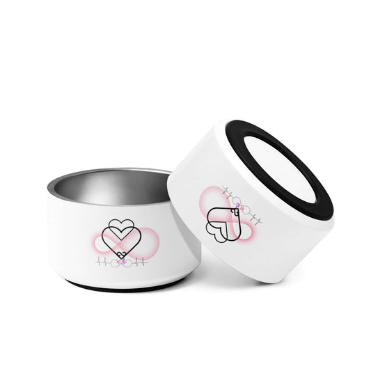 18 oz pet bowl for valentines with infinite hearts from wakalangka